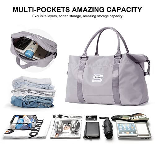 Weekender Bag for Women, Travel Bag with Toiletry Bag, Duffel Overnight Carry on Bag Personal Item Bag with Small Crossbody Bag, Gym Bag for Women