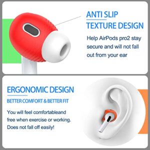 (5 Pairs) for AirPods Pro 2 Ear Tips Covers[Fit in The Charging Case], Silicone Anti-Slip Ear Tips Cover for AirPods Pro 2nd Generation 2022