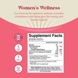 Hormone Balance for Women of All Ages - PMS Gummies and Cycle Support Supplements for Women with Vitamin B6 and Dong Quai Gummy Vitamin - Menopause Relief Mood Support Supplement PMS Support for Women