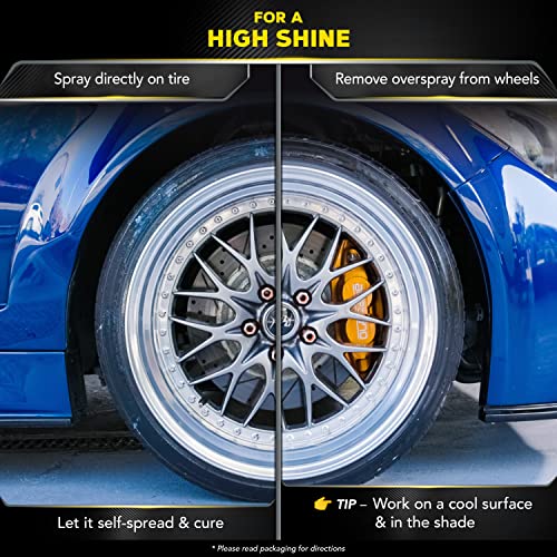 Meguiar's Hybrid Ceramic Tire Shine - Long-Lasting Shine That's Durable & Water-Resistant with Meguiar's Hybrid Ceramic Technology - 16 Oz Spray