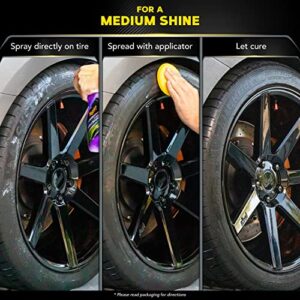 Meguiar's Hybrid Ceramic Tire Shine - Long-Lasting Shine That's Durable & Water-Resistant with Meguiar's Hybrid Ceramic Technology - 16 Oz Spray
