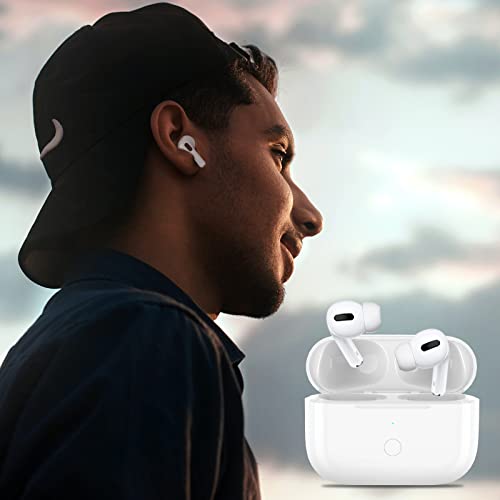 Avainaly Wireless Charging Case for AirPods Pro, Compatible for AirPod Charging Case Replacement, Built-in 660 mAh Battery with Bluetooth Pairing Sync Button (White)
