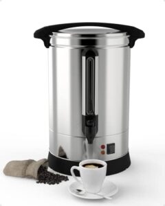 riedhoff 100 cup commercial coffee maker, [quick brewing] [food grade stainless steel] large coffee urn perfect for church, meeting rooms, lounges, and other large gatherings-14 l