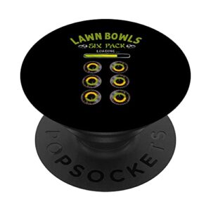 funny lawn bowls six pack idea for men & lawn bowling popsockets swappable popgrip