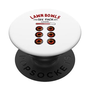 funny lawn bowls six pack idea for women & lawn bowling popsockets swappable popgrip