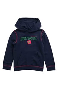 nike boys' sportswear jdi sweatshirt just do it pullover hoodie (as1, alpha, l, regular, obsidian/very berry)