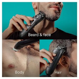 Braun All-in-One Style Kit Series 5 5490, 9-in-1 Trimmer for Men with Beard Trimmer, Body Trimmer for Manscaping, Hair Clippers & More, Ultra-Sharp Blade, 40 Length Settings, Waterproof