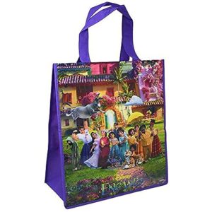 legacy licensing partners disney encanto eco-friendly tote bag large - non-woven reusable bag 13 x 15- durable and 100% recyclable material - reusable gift bag - multicolor