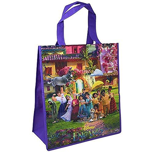 Legacy Licensing Partners Disney Encanto Eco-Friendly Tote Bag Large - Non-Woven Reusable Bag 13 X 15- Durable And 100% Recyclable Material - Reusable Gift Bag - Multicolor