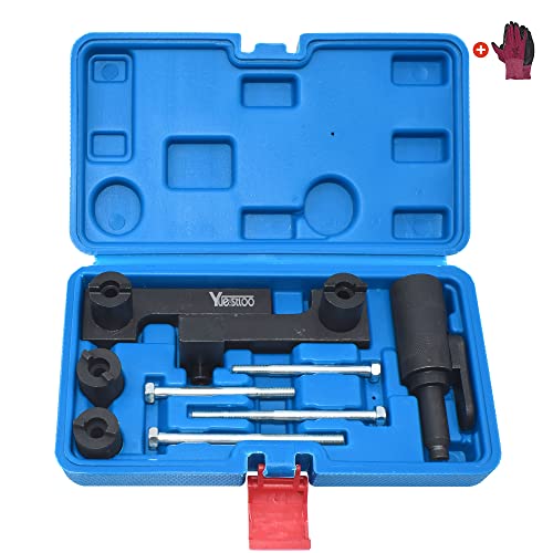 Yuesstloo Camshaft & Crankshaft Timing Locking Tool Kit, Compatible with Volvo S40 S60 XC90, Replace 9995452, with Carrying Case & Gloves