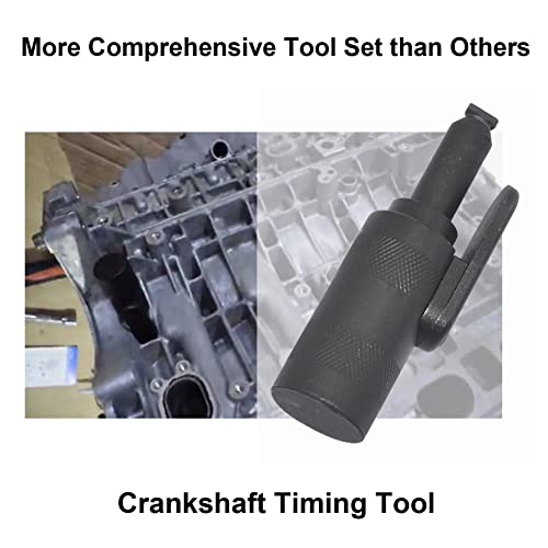 Yuesstloo Camshaft & Crankshaft Timing Locking Tool Kit, Compatible with Volvo S40 S60 XC90, Replace 9995452, with Carrying Case & Gloves