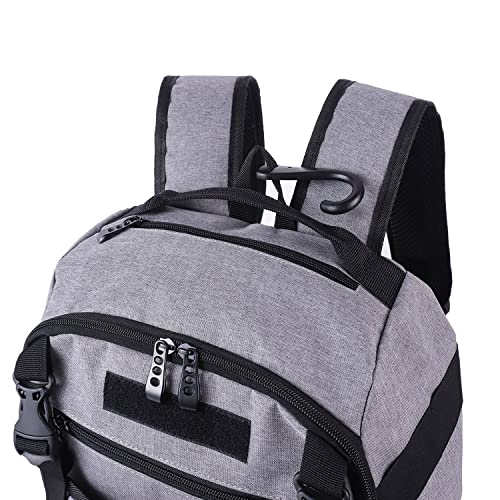 NDNNXE Youth Baseball bag softball Bat bag& backpack, T-Ball & Softball Equipment for Youth,Holds 2 Bats,Water Bottel,Helmet, Gloves, Cleats, Helmet Holder and Includes Fence Hook