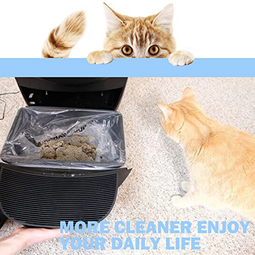 100 Pack Waste Drawer Liners Compatible with All Litter Box Robot Models, 9-11 Gallons Litter Box Liners