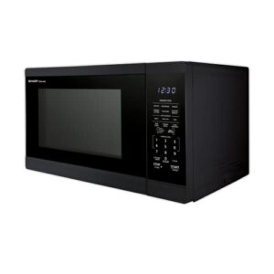 SHARP ZSMC1461HB Oven with Removable 12.4" Carousel Turntable, Cubic Feet, 1100 Watt Countertop Microwave, 1.4 CuFt, Black