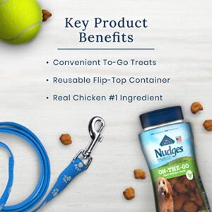 Blue Buffalo Nudges On The Go Natural Dog Treats, Chicken 5.5oz Reusable Container