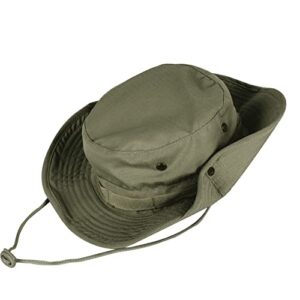 Sun Hats for Men Women Bucket Hat UPF 50+ Boonie Hat Foldable UV Protection Hiking Beach Fishing Summer Safari(1pack-Army Green)