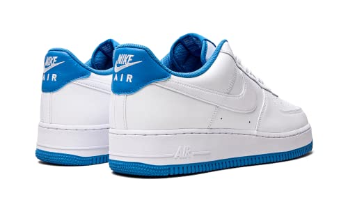 Nike Mens Air Force 1 '07 DR9867 101 White/Light Photo Blue - Size 8.5