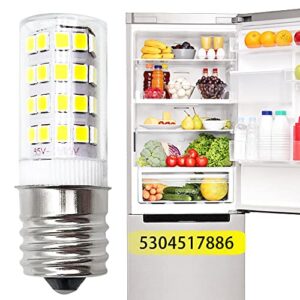 SigeIy 5304517886 Refrigerator Light Bulb Replacement Compatible with Frigidaire Electrolux Refrigerator Replace 5304498578 KEI D28a KEL2811 7297114000 7241552801 5304495326 (100V-265V 3.8W) White