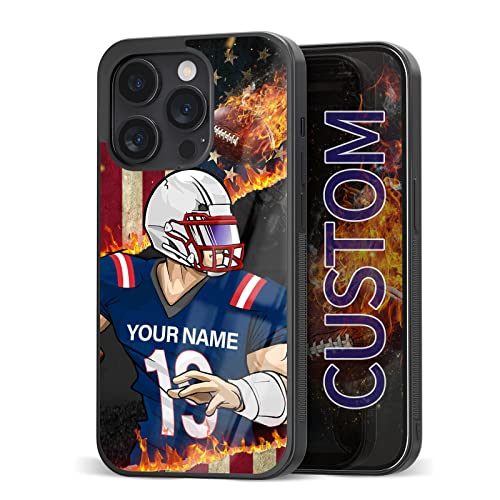 Customizable Name Phone Cases Funny Design for Boy Men iPhone 11 12 13 14 Pro Max Plus Mini Xr Xs Samsung Note 7 8 9 10 20 Ultra Plus Moto Edge 20 Pro LITE Pixel 6 6Pro 7 Pro LG G6 7 8 (New England)