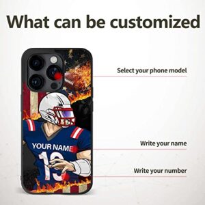 Customizable Name Phone Cases Funny Design for Boy Men iPhone 11 12 13 14 Pro Max Plus Mini Xr Xs Samsung Note 7 8 9 10 20 Ultra Plus Moto Edge 20 Pro LITE Pixel 6 6Pro 7 Pro LG G6 7 8 (New England)