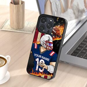 Customizable Name Phone Cases Funny Design for Boy Men iPhone 11 12 13 14 Pro Max Plus Mini Xr Xs Samsung Note 7 8 9 10 20 Ultra Plus Moto Edge 20 Pro LITE Pixel 6 6Pro 7 Pro LG G6 7 8 (New England)