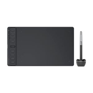 2023 huion inspiroy 2 medium drawing tablet with scroll wheel 8 customized keys battery-free stylus for digital art, design, sketch, 9x5inch graphics tablet works with mac, pc & mobile, black