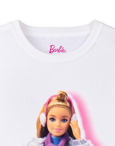 Barbie Christmas T-Shirt Womens Ladies Merry Christmas White Top