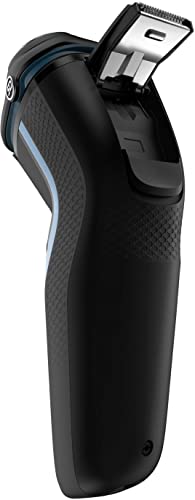 Philips Norelco Shaver for Men Series 3000 Rechargeable Wet/Dry Mens Electric Shavers Electric Razor for Men- Modern Steel Metallic