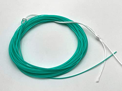 Tapered PVC Floating Tenkara Line (Light Weight with a Stiff Mono-core) (Acid Blue, 12ft Length)