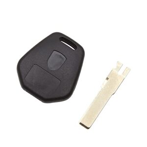 X AUTOHAUX 2pcs 3 Buttons Uncut Insert Key Fob keyless Entry Remote Control Key Case Shell Replacement for Porsche Cayenne 911 996 Boxster S 986