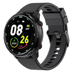 skg smart watch,rugged outdoor watch with gps, fitness tracker with heart rate, spo2, sleep monitor, ip68 waterproof, multi-sports, 3-axis compass,blood oxygen,''1.32''screen android ios,gift,v9c