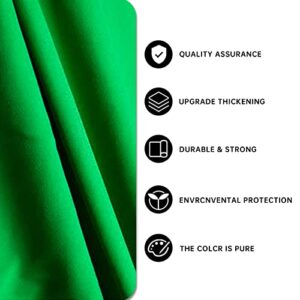 BEIYANG 10Ft x 20Ft Photography Backdrop Green Screen Non-Reflective Velvet Fabric Wrinkle Resistance Photo Background for Photo Studio Shooting Props