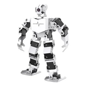 hiwonder ai intelligent visual humanoid robot for raspberry pi, supports python programming, pc software, app and vnc remote desktop control diy robot kits for teens and adults(advanced kit)