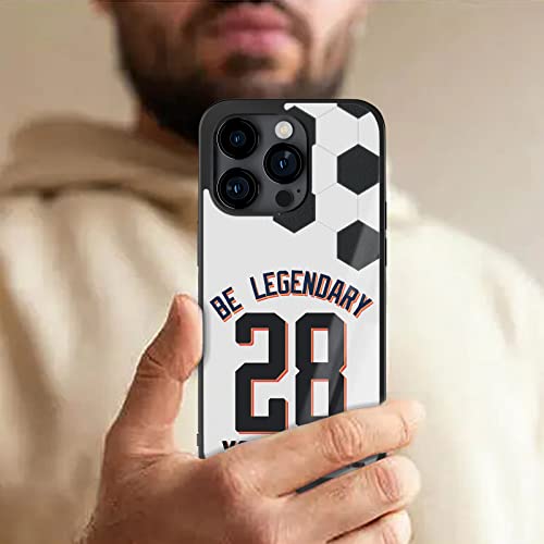 Customize Phone Cases Soccer Textures Personalized Name & Number Design for Boy and Girl Aesthetic Applicable to iPhone 11 12 13 14 Samsung S20 S21 S22 S23 Note 10 20 Pixel 4 5 6 7 Moto G Edge