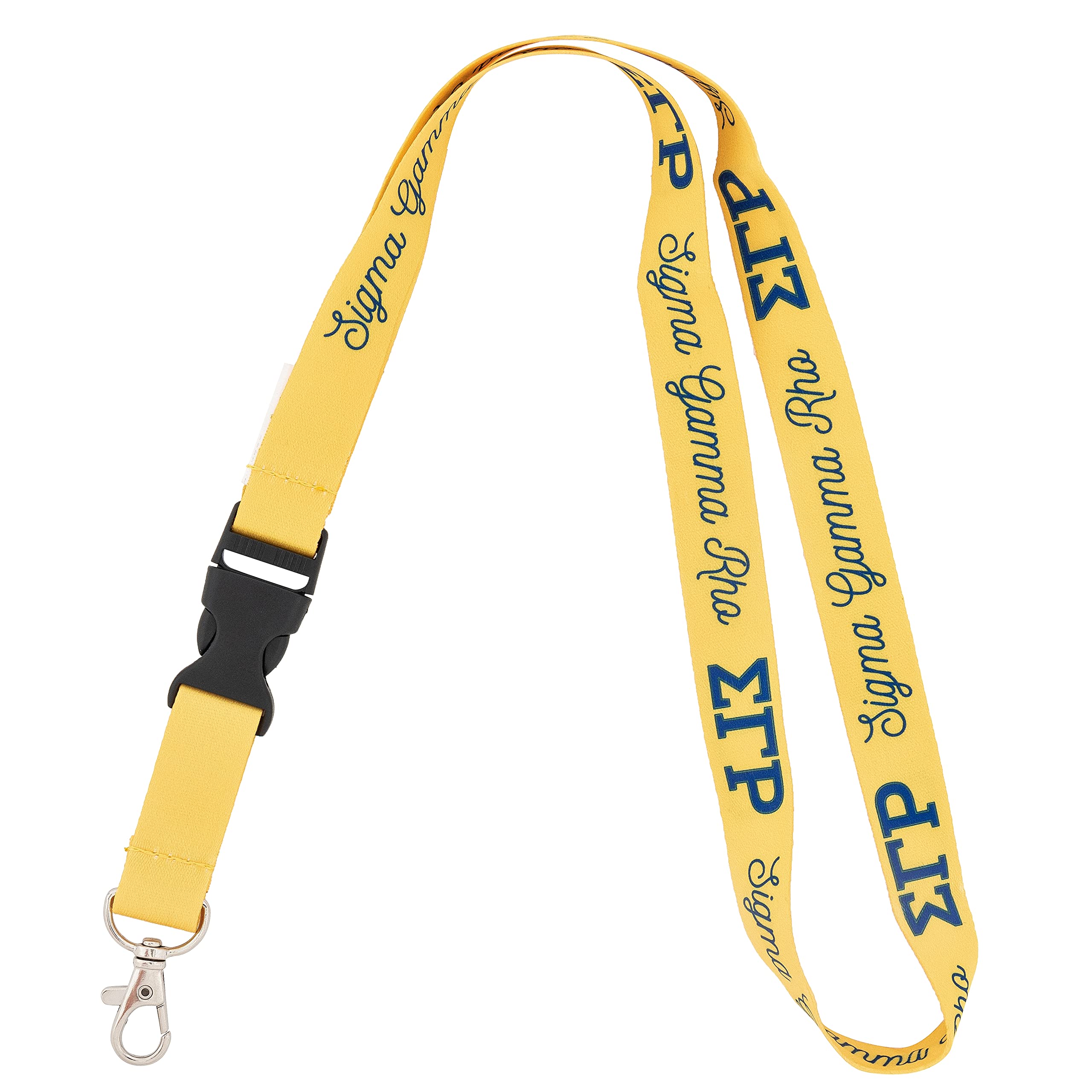 Desert Cactus Sigma Gamma Rho Sorority Lanyard Car Keys ID Badge Holder Keychains Detachable Breakaway Snap Buckle (Lanyard - Yellow)