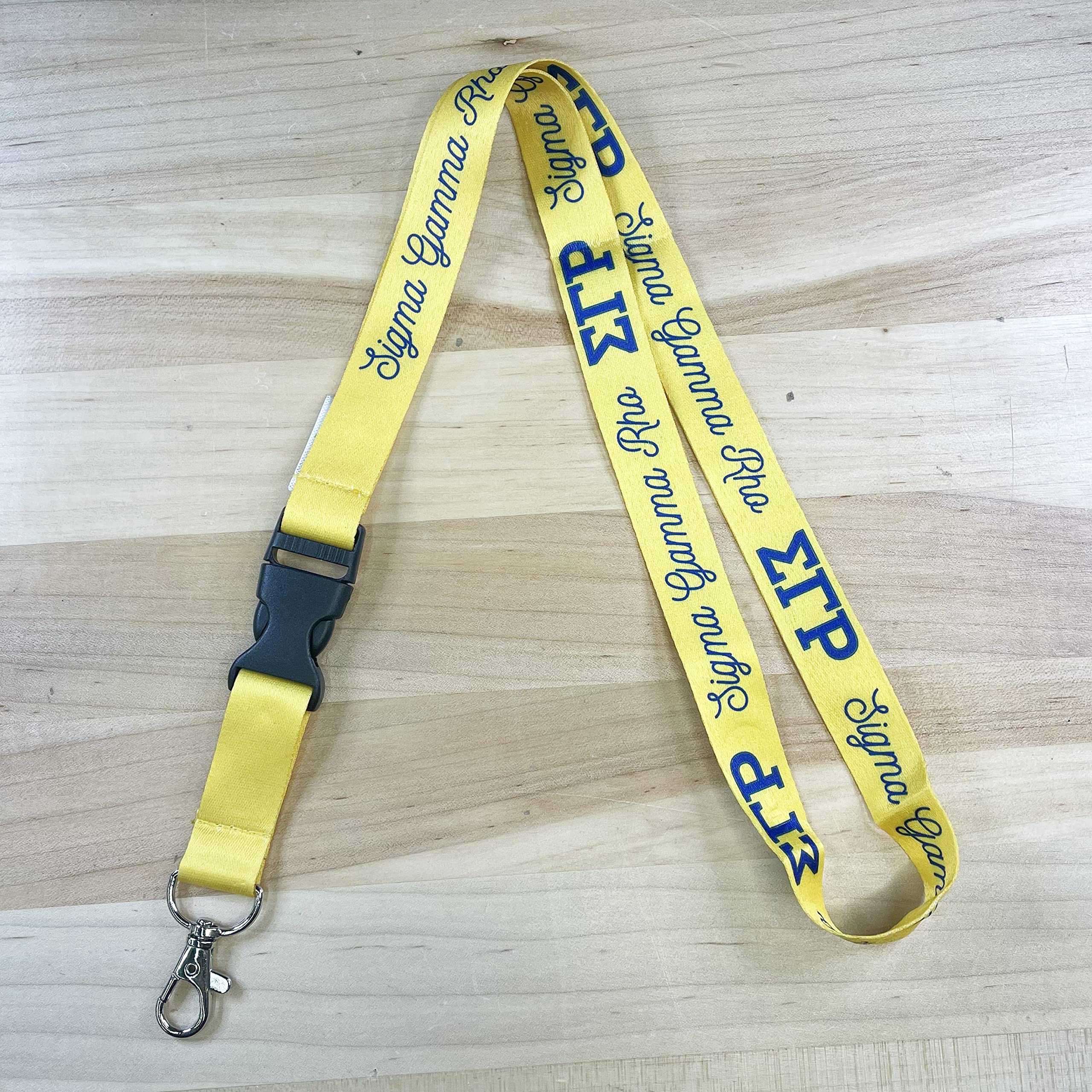 Desert Cactus Sigma Gamma Rho Sorority Lanyard Car Keys ID Badge Holder Keychains Detachable Breakaway Snap Buckle (Lanyard - Yellow)