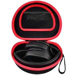 headphone case compatible with skullcandy crusher/hesh/evo wireless over-ear bluetooth headphones and more foldable headset earphones, hard shell earphone protector organizer bag pouch - box only