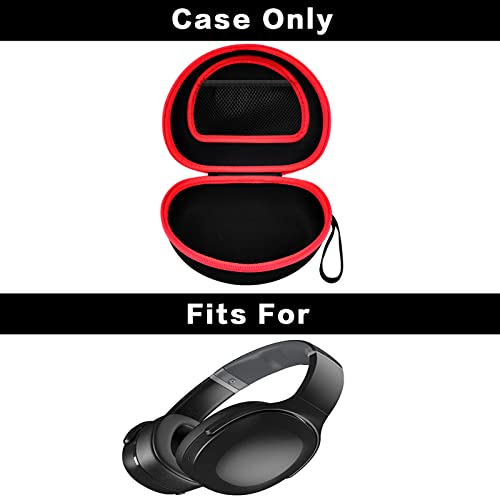 Headphone Case Compatible with Skullcandy Crusher/Hesh/Evo Wireless Over-Ear Bluetooth Headphones and More Foldable Headset Earphones, Hard Shell Earphone Protector Organizer Bag Pouch - Box Only