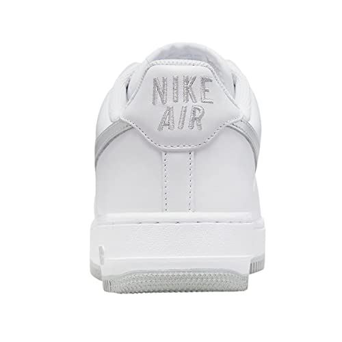 Nike Mens Air Force 1 Low DZ6755 100 Silver Swoosh - Size 10