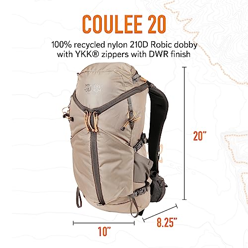 Mystery Ranch Coulee 20 Backpack - Lightweight Hiking Daypack, 20L, L/XL, Stone