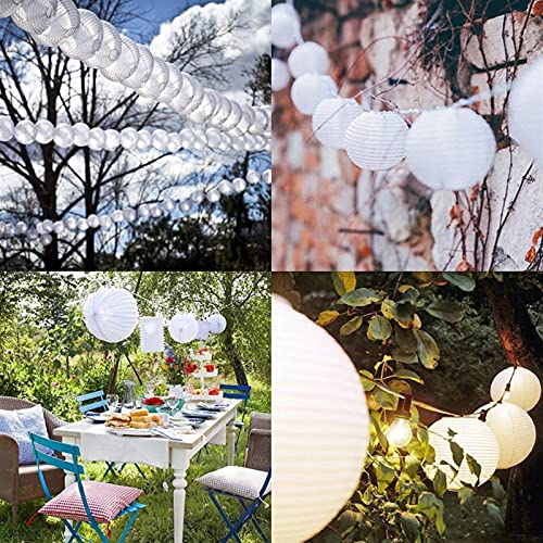 Promotion! 30 Pcs 4 inch-12 inch White Paper Lantern Chinese Lanterne Papier Lampion Wedding Party Halloween Christmas Event Han