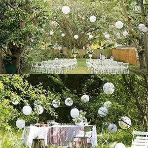 Promotion! 30 Pcs 4 inch-12 inch White Paper Lantern Chinese Lanterne Papier Lampion Wedding Party Halloween Christmas Event Han