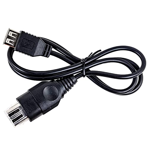 risingsaplings PC Female USB Converter Adapter Cable Cord for Original Xbox Console Gen.1 Console About 30.5in Length (2 PCS)