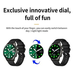 Smart Watch for Men&Women(Answer/Make Call) AI Voice IP68 Waterproof Smart Watch for Android iOS Phone Fitness Watch with Heart Rate Blood Pressure Sleep Monitor Step Counter