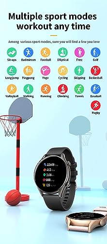 Smart Watch for Men&Women(Answer/Make Call) AI Voice IP68 Waterproof Smart Watch for Android iOS Phone Fitness Watch with Heart Rate Blood Pressure Sleep Monitor Step Counter