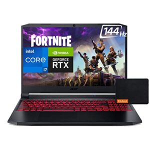 Acer Nitro 5 Gaming Laptop | Intel Core i7-11800H | NVIDIA GeForce RTX 3050 Ti | 15.6" FHD 144Hz IPS Display | Killer Wi-Fi 6 | Backlit Keyboard | Type C | w/Mouse Pad (32GB RAM | 1TB PCIe SSD)