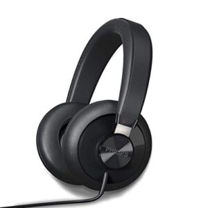 philips shp6000 wired headphones studio monitor & mixing dj stereo headsets over ear headphones wired noise isolation with high resolution audio, deep bass and superior comfort (renewed)