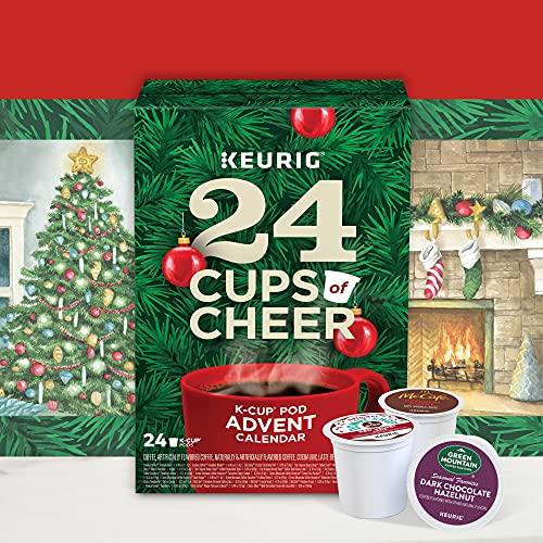 Keurig Advent Calendar Variety Pack, Single Serve K-Cup Pods, 24 Count