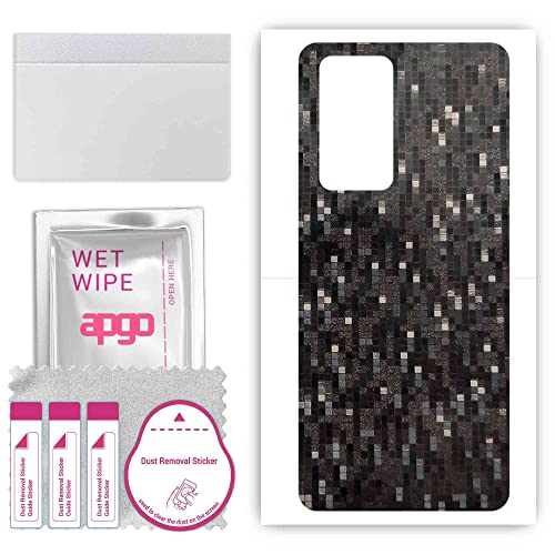 apgo Skin Sticker Film foil Vinyl for The Back for Oppo Reno 6 Pro 5G Carbon Black Pixel