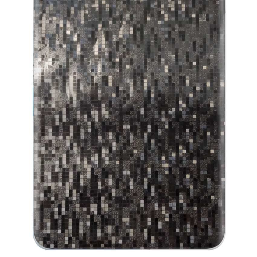 apgo Skin Sticker Film foil Vinyl for The Back for Oppo Reno 6 Pro 5G Carbon Black Pixel